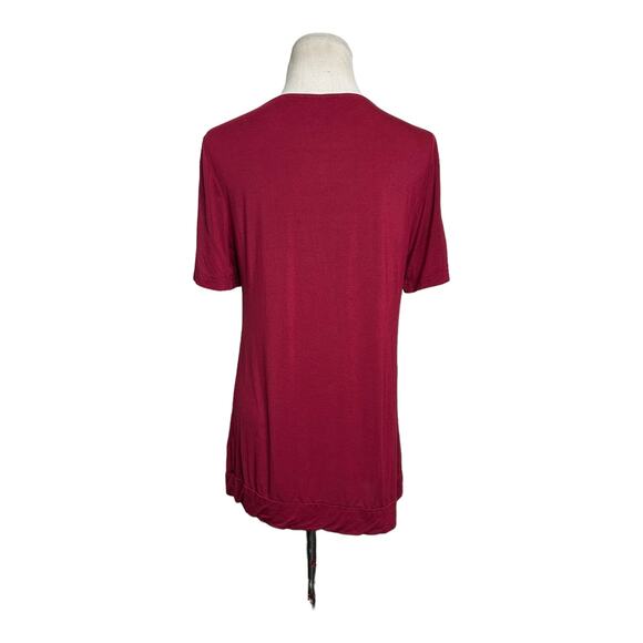 Avid Love red short sleeves top size Small - Picture 2 of 9